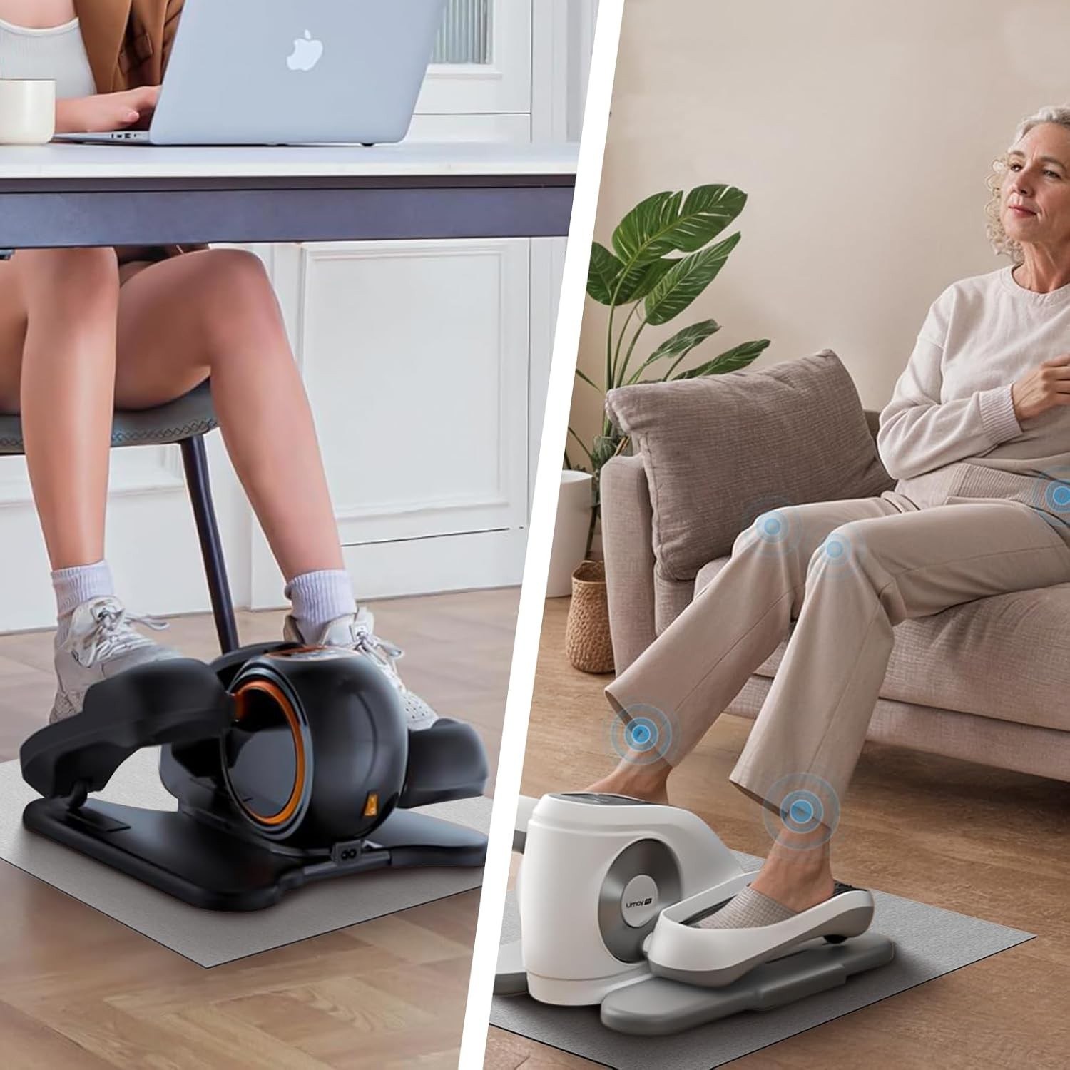 Elliptical Exercise Mat 19.7 x 23.6 – Non-Slip Stability and Protection