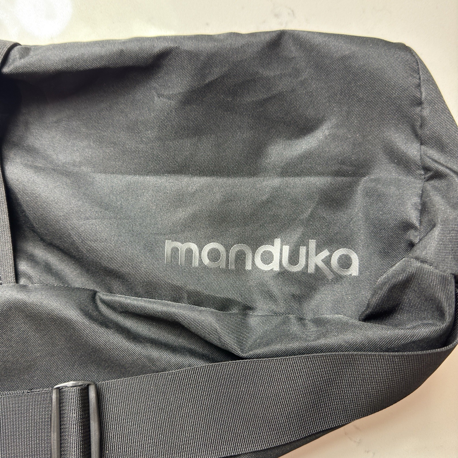 Manduka Go Steady Large Yoga Mat Carrier In Black Shoulder Bag Foldable Compact