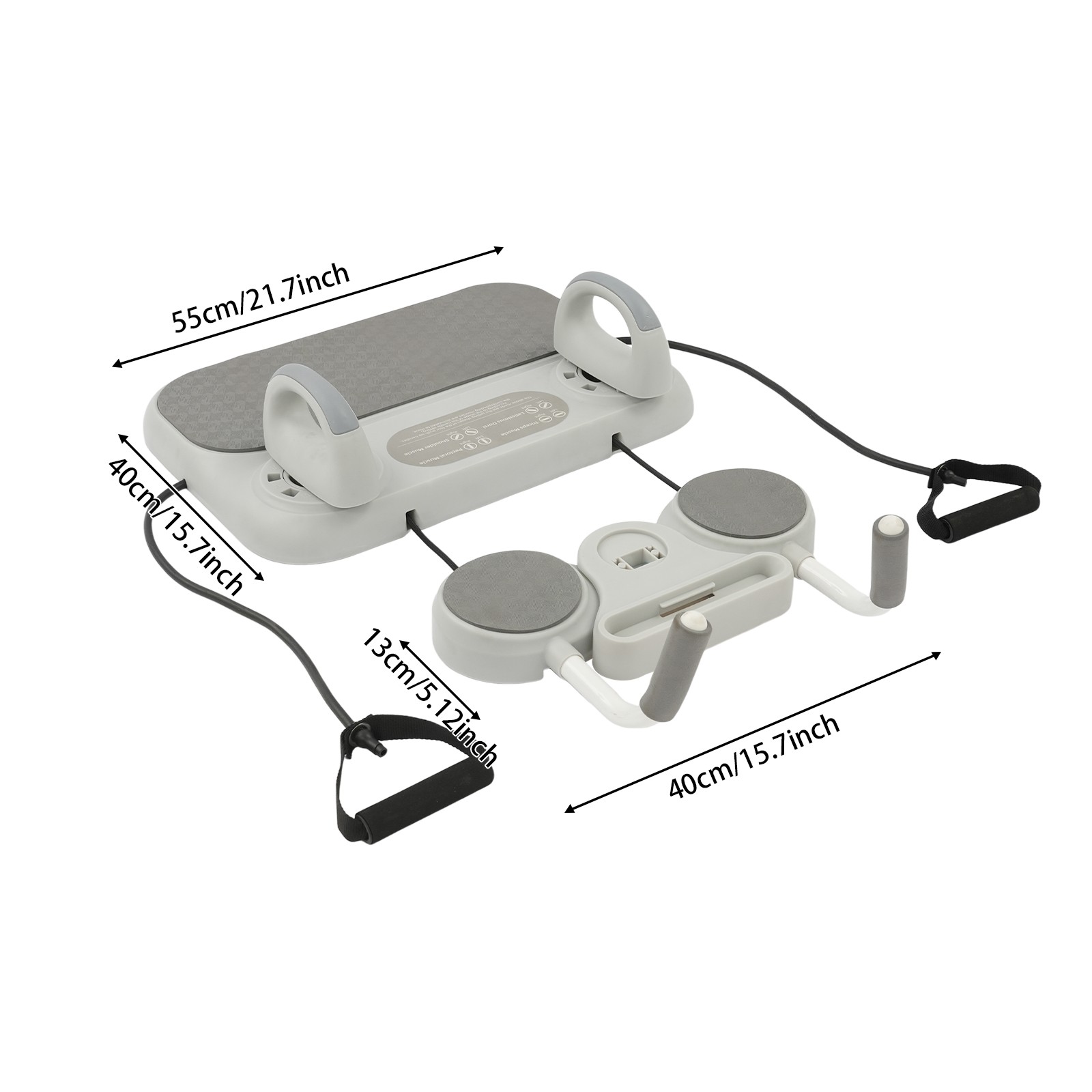 Detachable Pilates Board With Ergonomic Handles And Practical Timer 21.7*15.7in