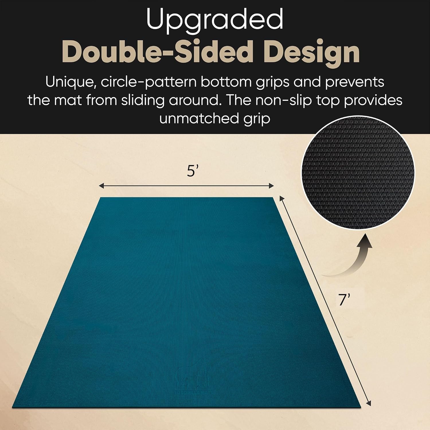 Extra Thick Non Slip Large Yoga Exercise Mat