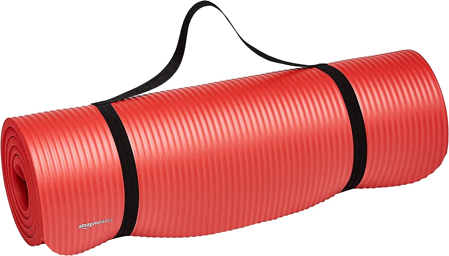Amazon Basics Extra Thick Exercise Yoga Mat W/ Carrying Strap 74 X 24 X .5 inch