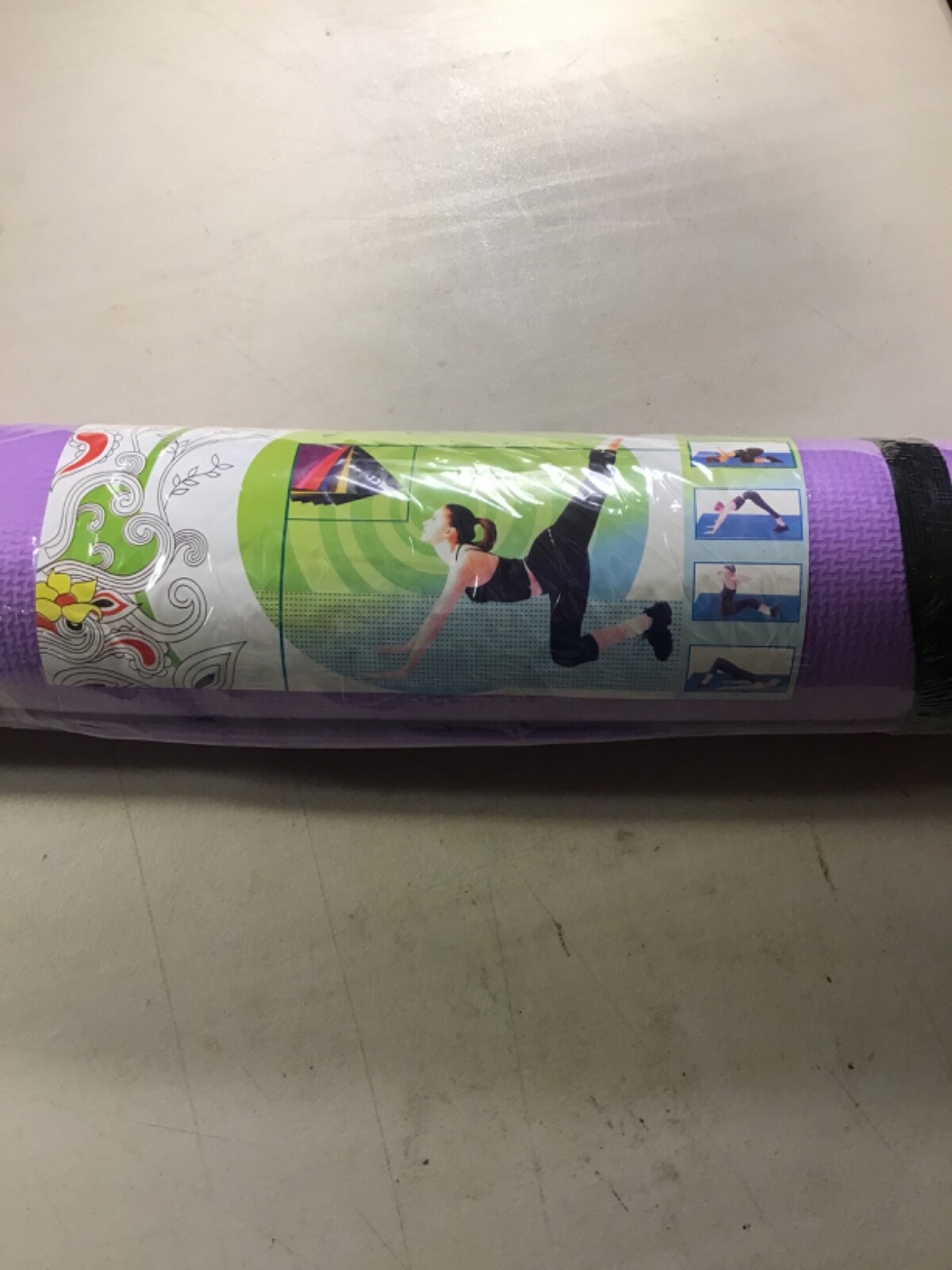 Yoga Mat 4MM Thick Light Weight Easy to Transport – Purple