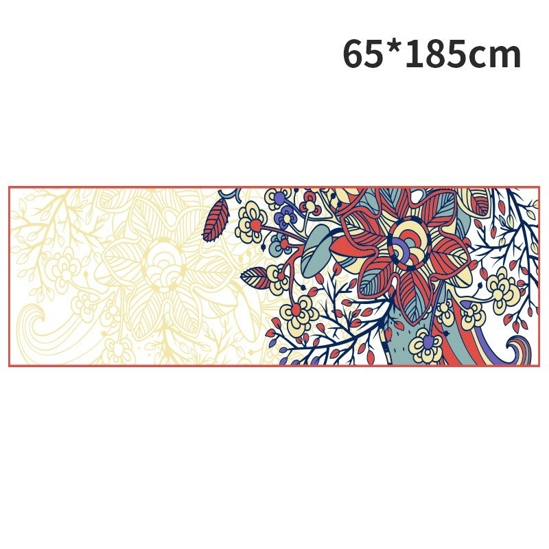 Mandala Yoga Mat Soft Non-Slip Exercise Mat for Yoga & Meditation 185x65cm