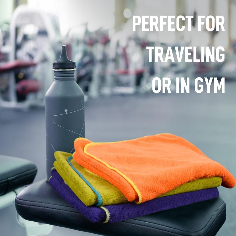 Microfiber Gym Towels Super Absorbent Compact Travel Workout Towel Quick Dry Cam