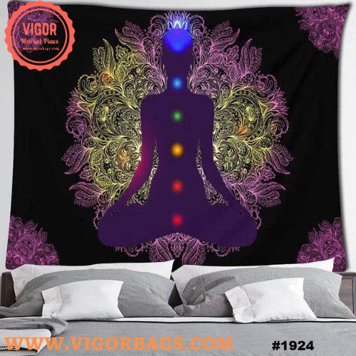 yoga Meditation Wall Hanging & Sage multi Pack