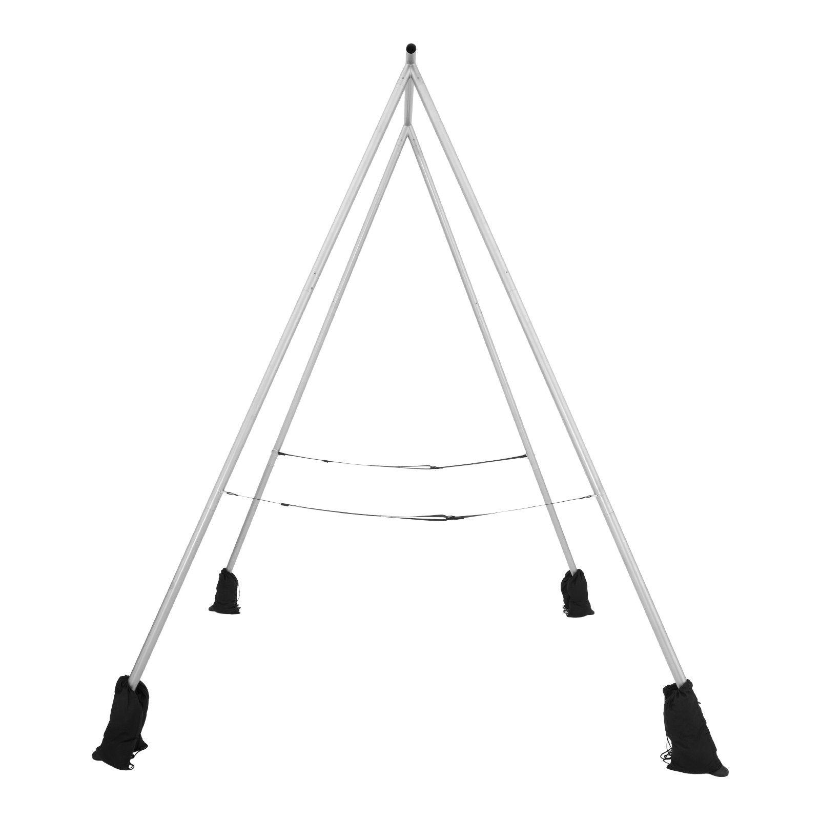 9.6ft Yoga Swing Frame Aerial Silk Stand 551 lbs Non-Slip Base Detachable