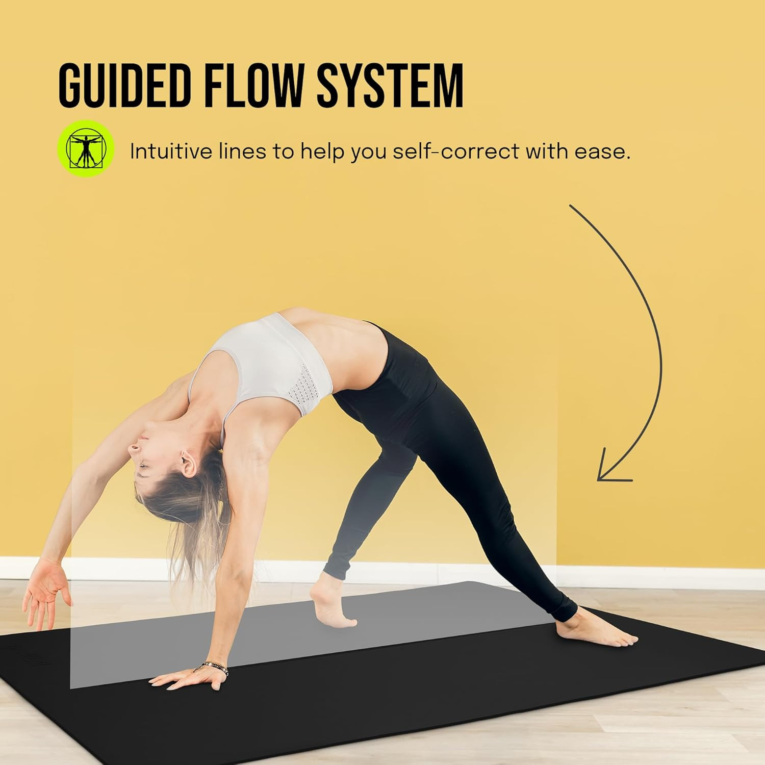Extra Wide Yoga Mat for Men Women (72&Prime;L X 36&Prime;W) Non Slip Fitness & Exercise Mat