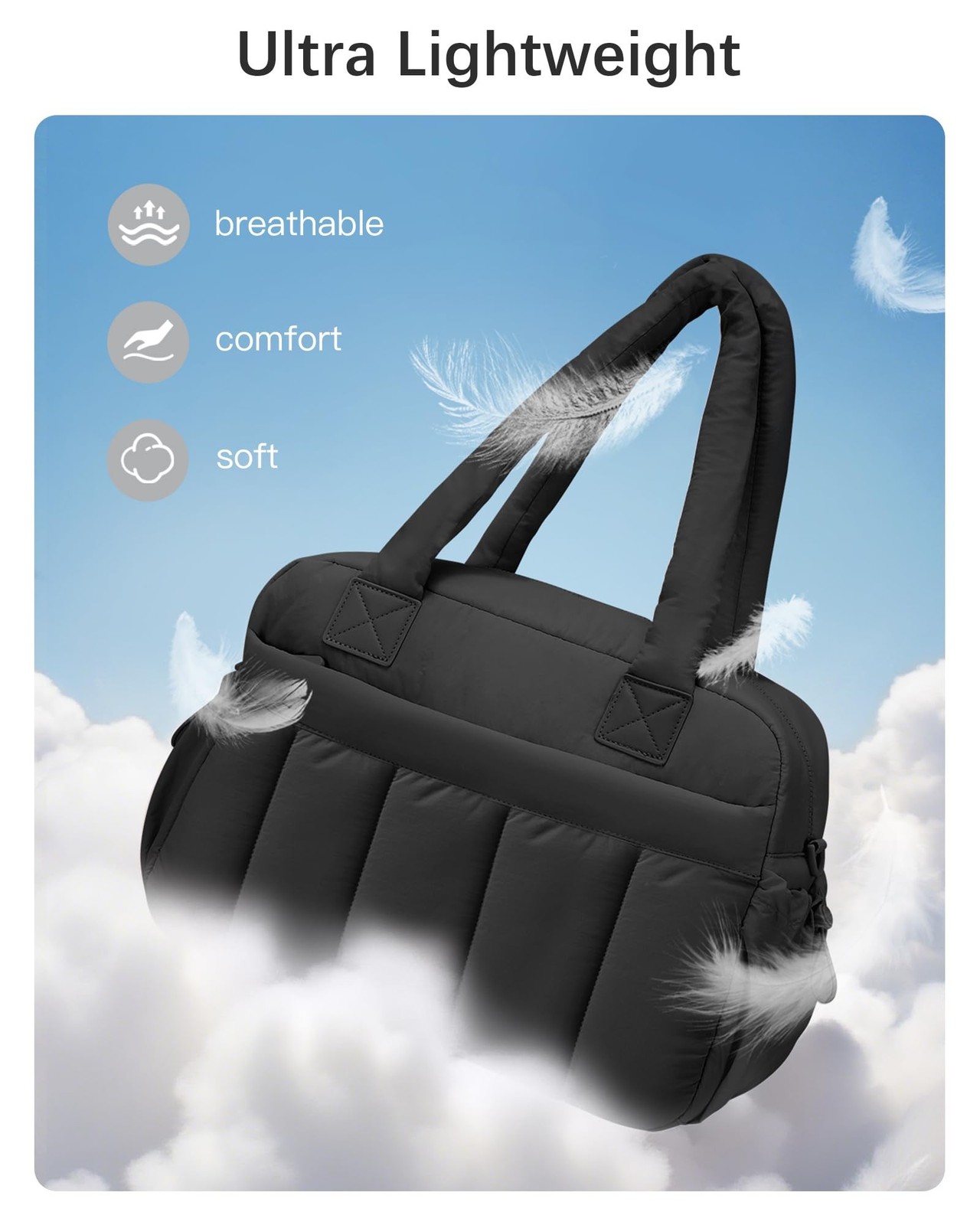 oscaurt Gym Bag for Women Lightweight Duffle Bag for Travel with Toiletry Pou…