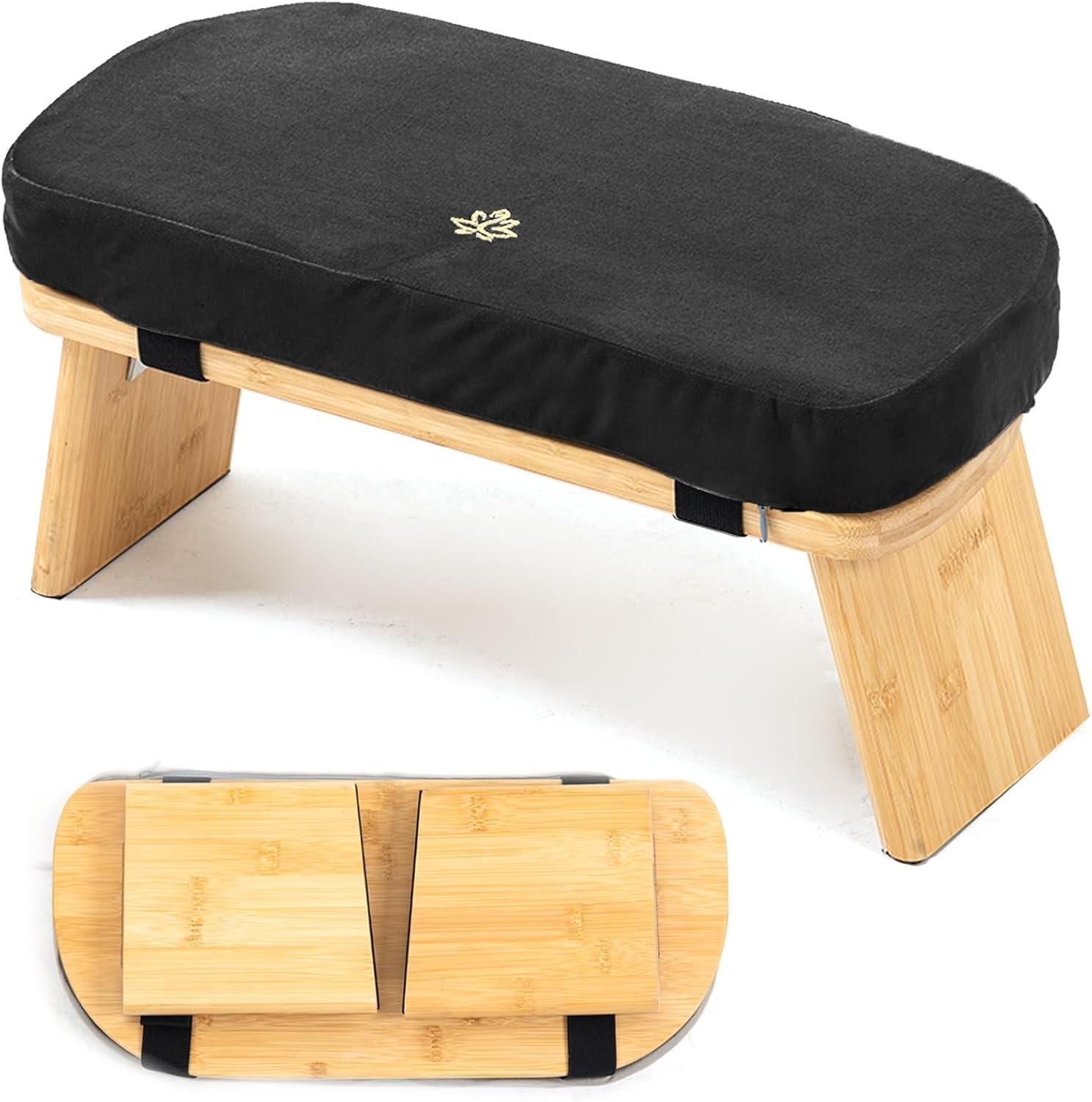 Meditation Bench Bamboo Meditation Stool Folding Kneeling Meditation Bench stool