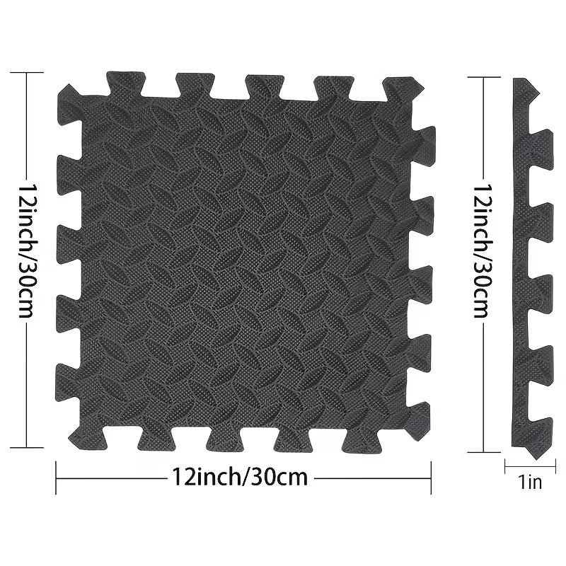16 Pcs 30x30cm Interlocking EVA Foam Yoga Gym Mat Non-Slip Shockproof Flooring
