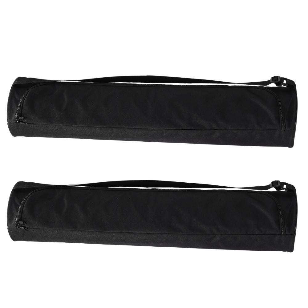 2Pcs Reusable Oxford Yoga Mat Carrier Bags with Adjustable Shoulder Strap