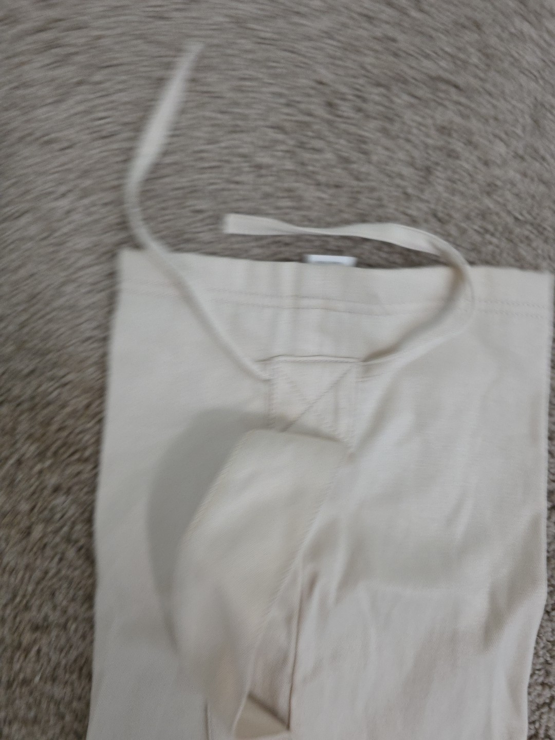Danskin Now Yoga Mat Bag Cream with Purple Design with outside pocket