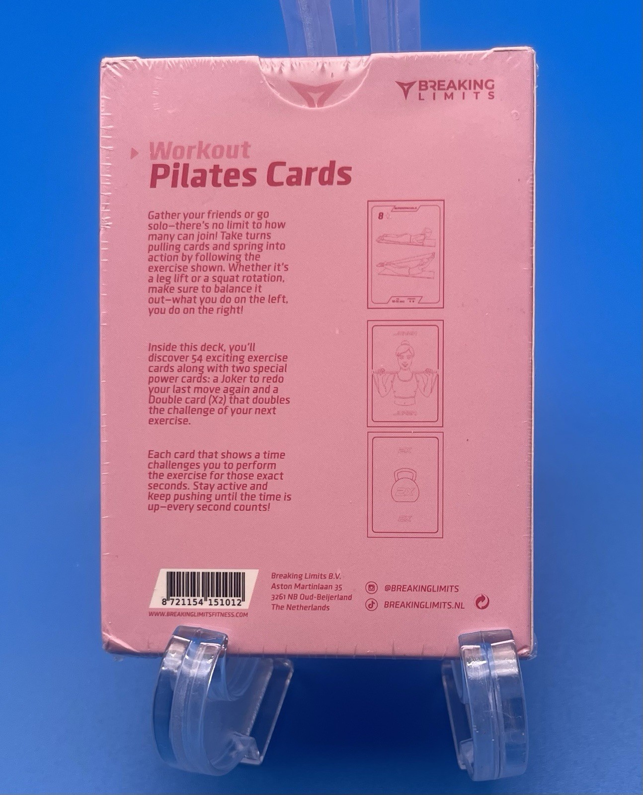 Workout Pilates Bar Cards 54 Cards + 4 Extra – New Sealed