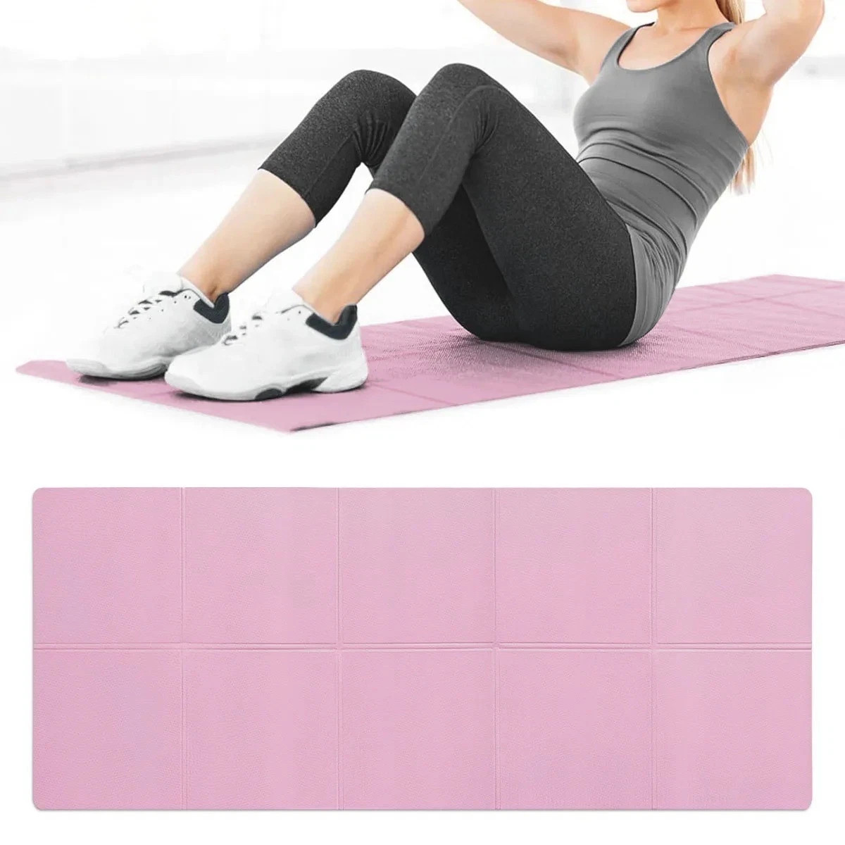 4MM Thick EVA Yoga Mat Non-Slip Fitness Exercise Pilates Gym Workout Mat