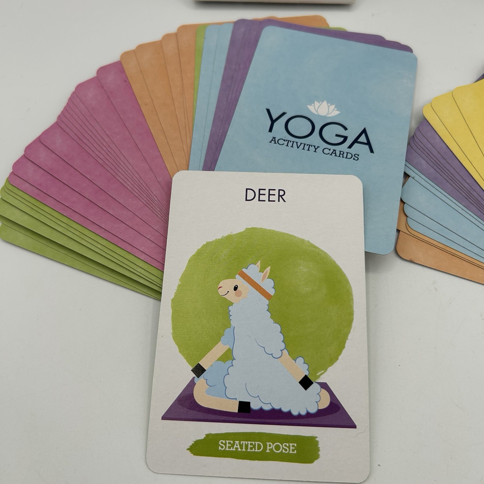 Yoga Activity Cards Beginner & Advanced 32 Poses Each Set (2 Sets)