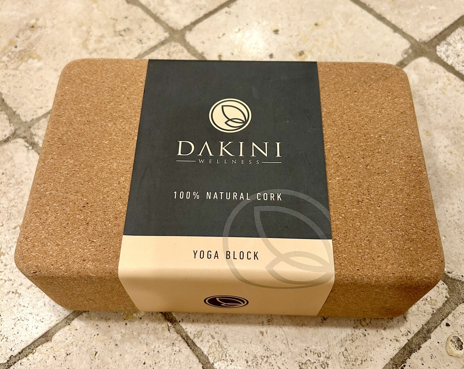 DAKINI Cork Yoga Block- Yoga Block 1 – 9x6x3 Inch NEW