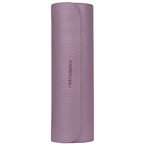 Solana Yoga Mat 1&Prime; & 1/2&Prime; Thick w/Nylon Strap for Men & Violet Haze 1&Prime;