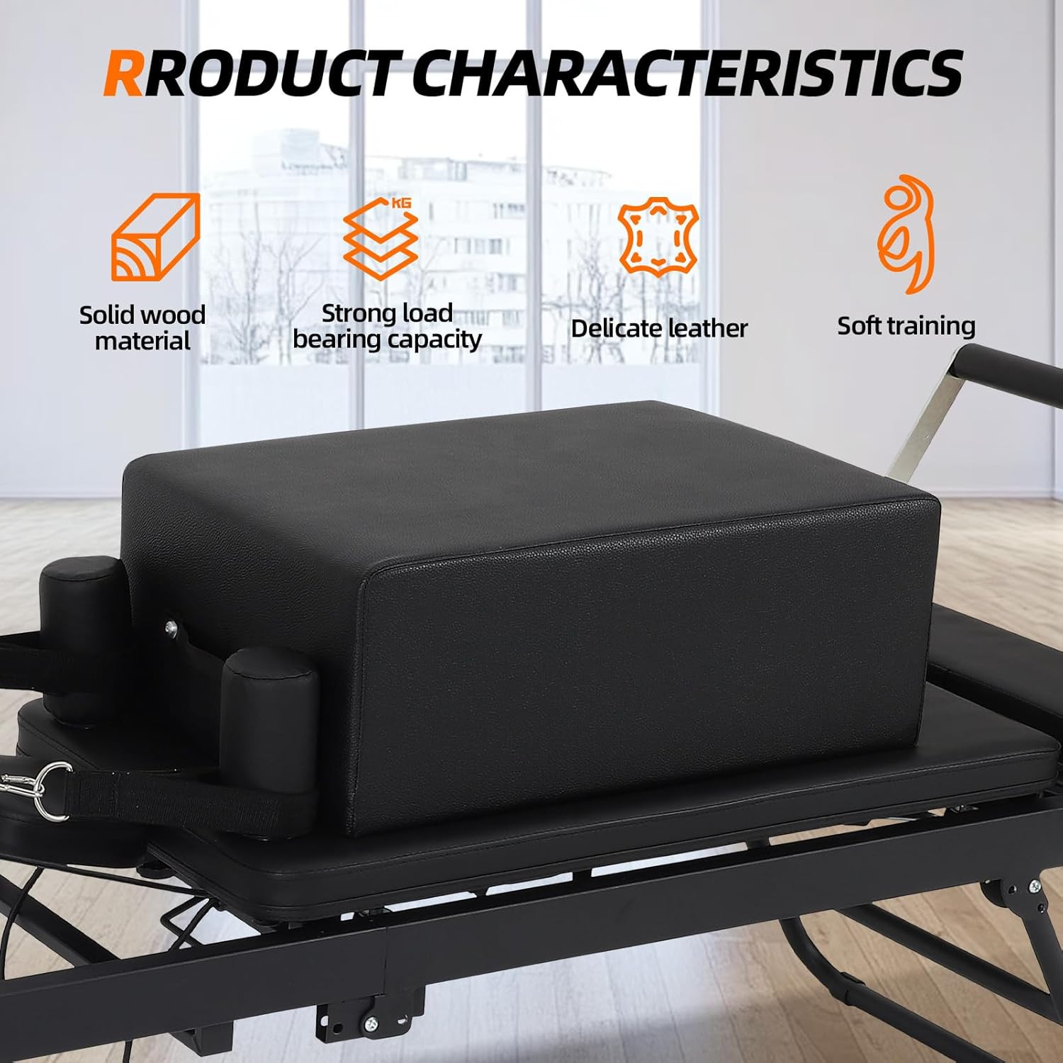 Portable Pilates Reformer Sitting Box, Non-Slip Pilates Sit Boxs for Home Workou