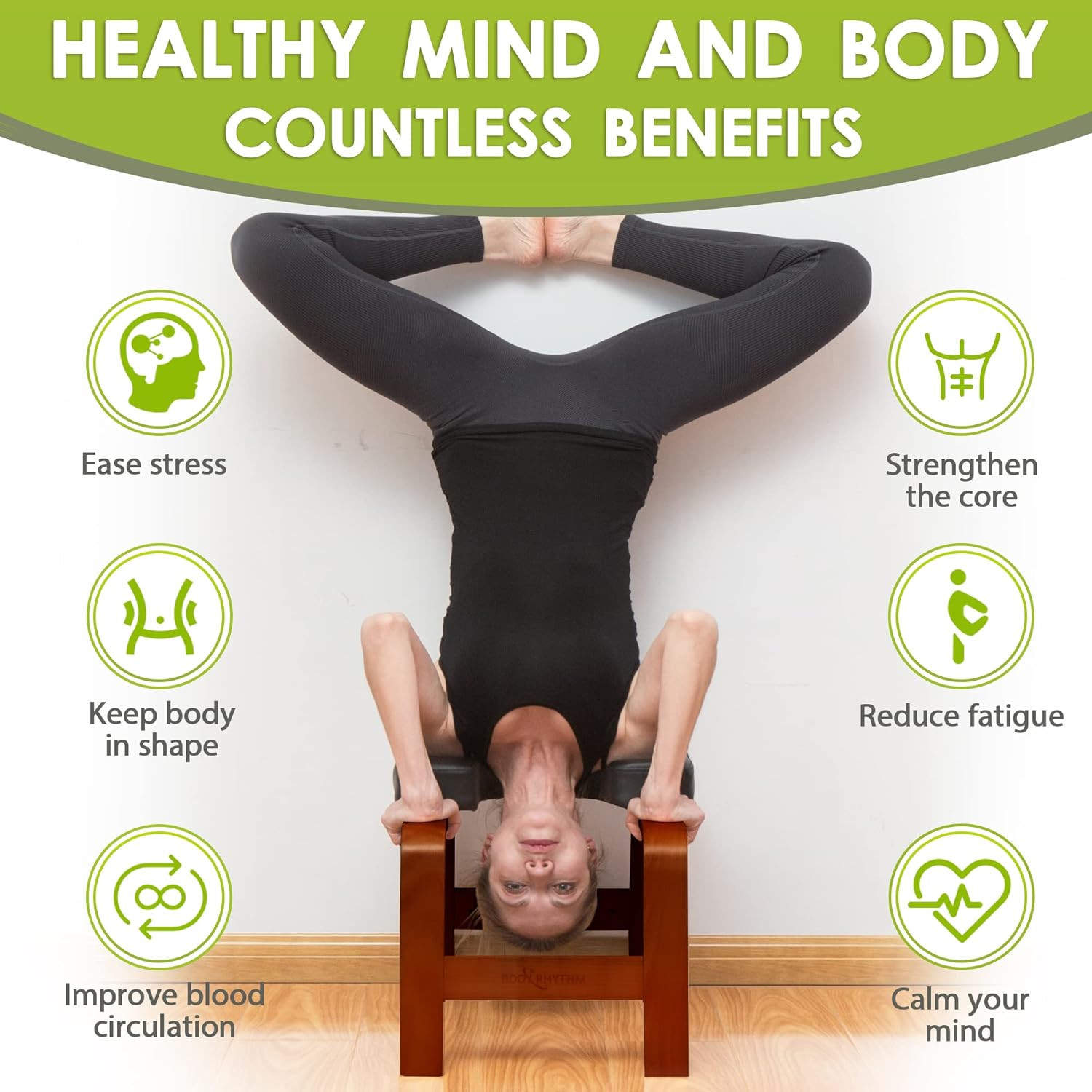 Yoga Headstand Bench, Yoga Inversion Chair, Headstand Trainer for Relieve Stress