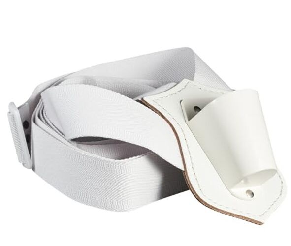 JAY PEE Parade Flag Carrier Single Strap or Double Strap Web White Double Strap