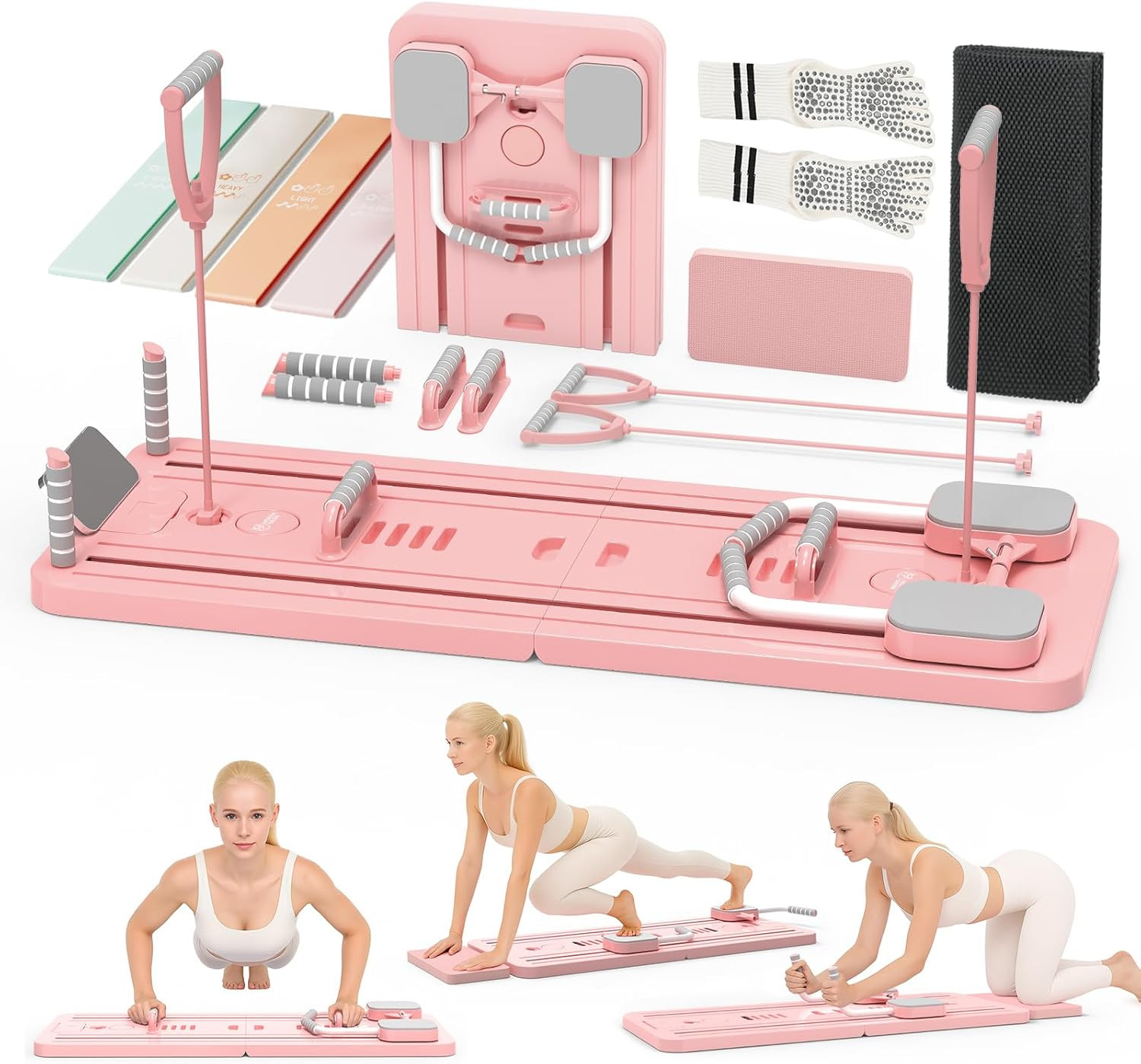 Northdeer Pilates Reformer, 2026 Upgraded Klappbares Pilates Board, Multifunktio