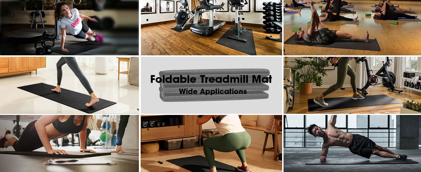 Treadmill Mat for Carpet &Hardwood Floors 79×39, Treadmills Mat, Mat for Under