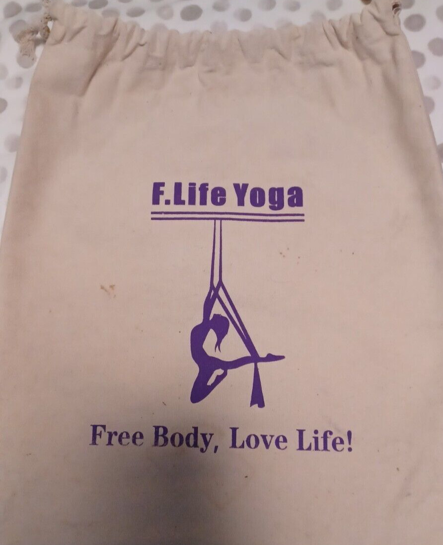 F.Life Unisex Adult Purple Silk Single/Dual Point Attachment Aerial Yoga Hammock