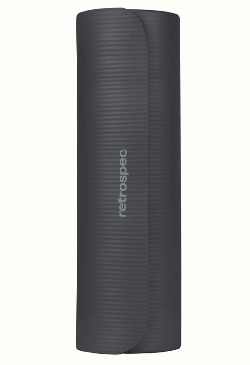 Retrospec Solana Yoga Mat 1&Prime; Thick With Nylon Strap For Men & Women – Non Slip