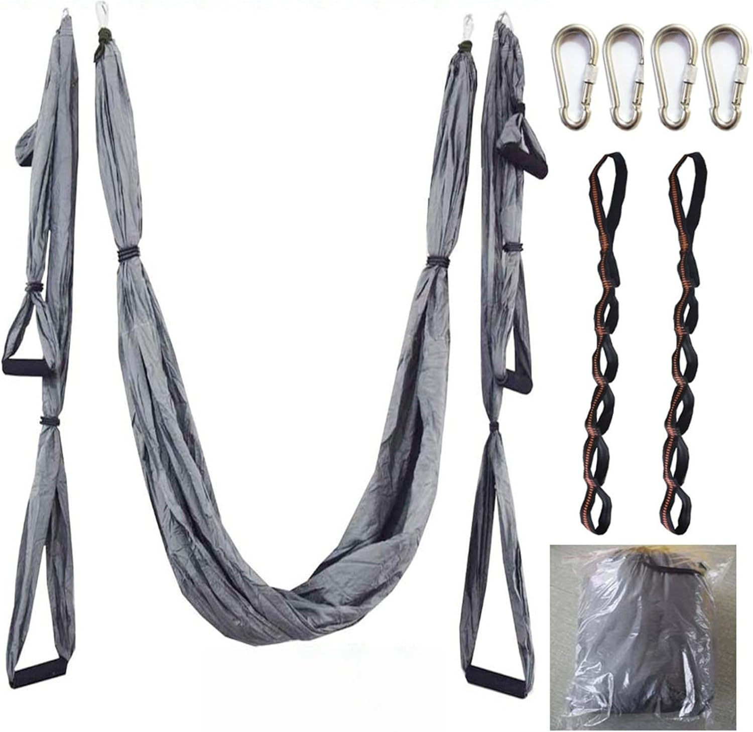 Anti-Gravity Aerial Yoga Hammock Stretch Strap(Gray)