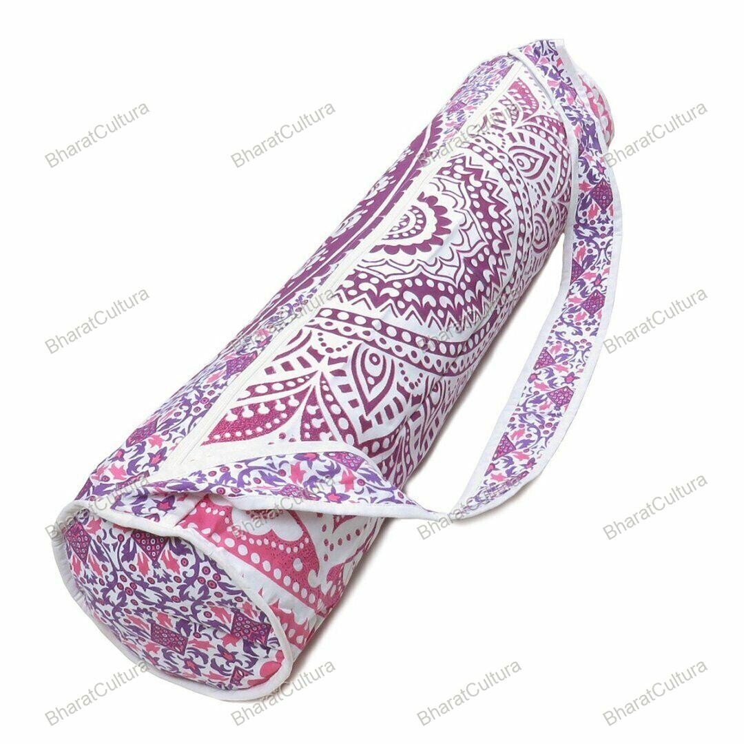 Indian Handmade Yoga Bag Gym Mat Bag Carrier Bags Shoulder Strap