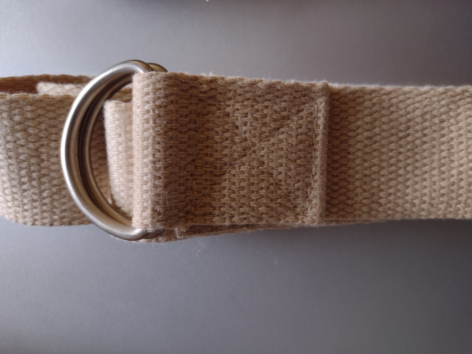 Gaiam Yoga Strap 6&prime; x 1.5&Prime; Cotton, Natural, Deepen Stretches