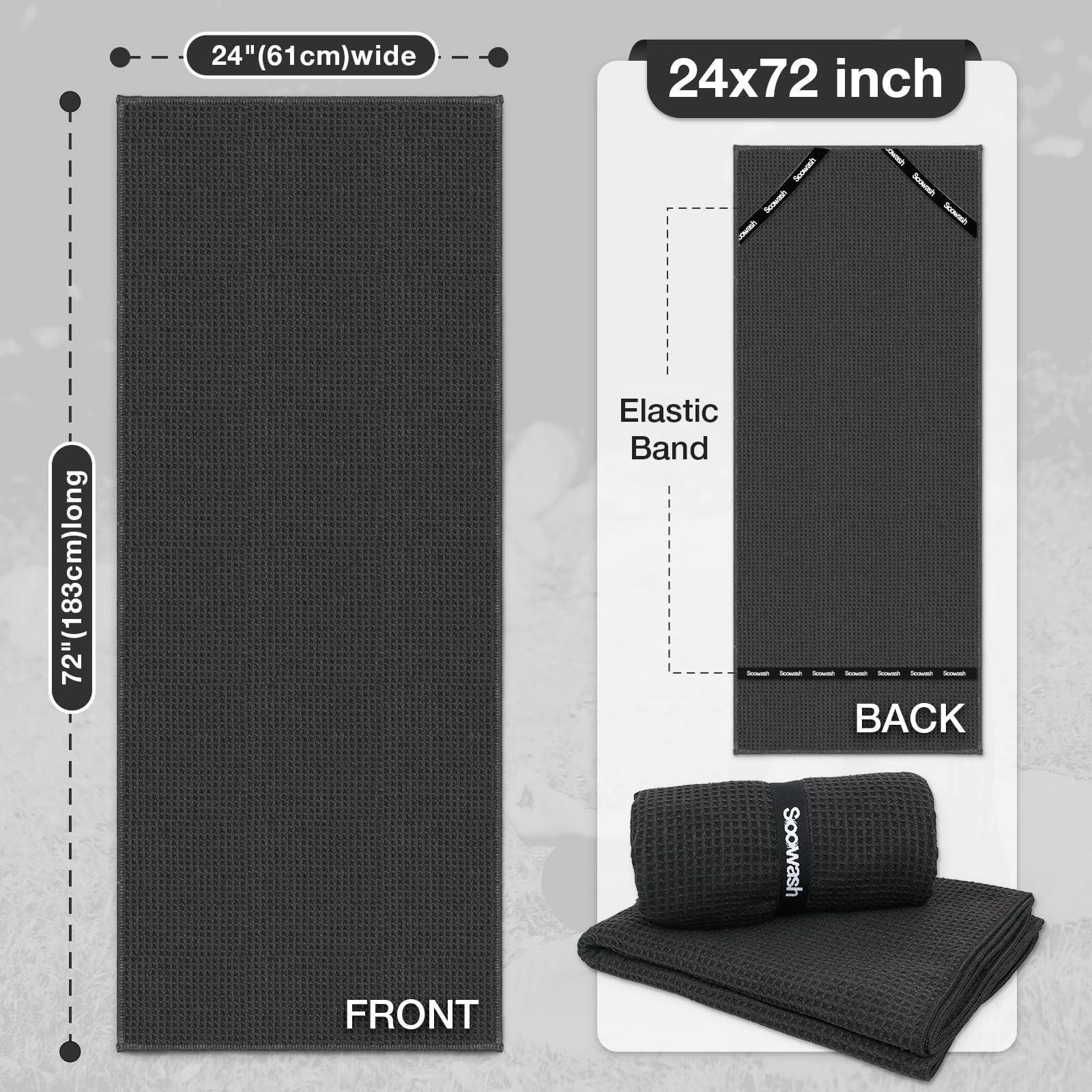 Soowash Hot Yoga Towelmicrofiber Yoga Mat Towels Non Slip For Hot Yoga