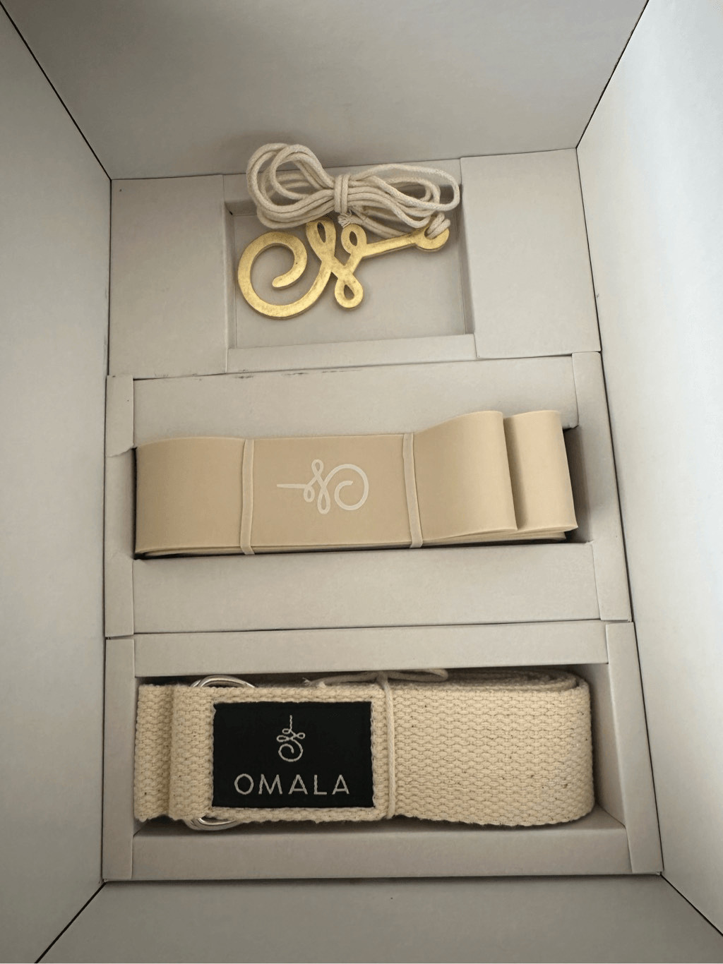 2 Sets Omala Black and Bands Yoga Set Block, Strap, Band & Pendant