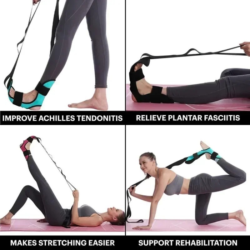 Yoga Stretch Strap Leg Flexibility Band for Fitness & Foot Rehabilitation