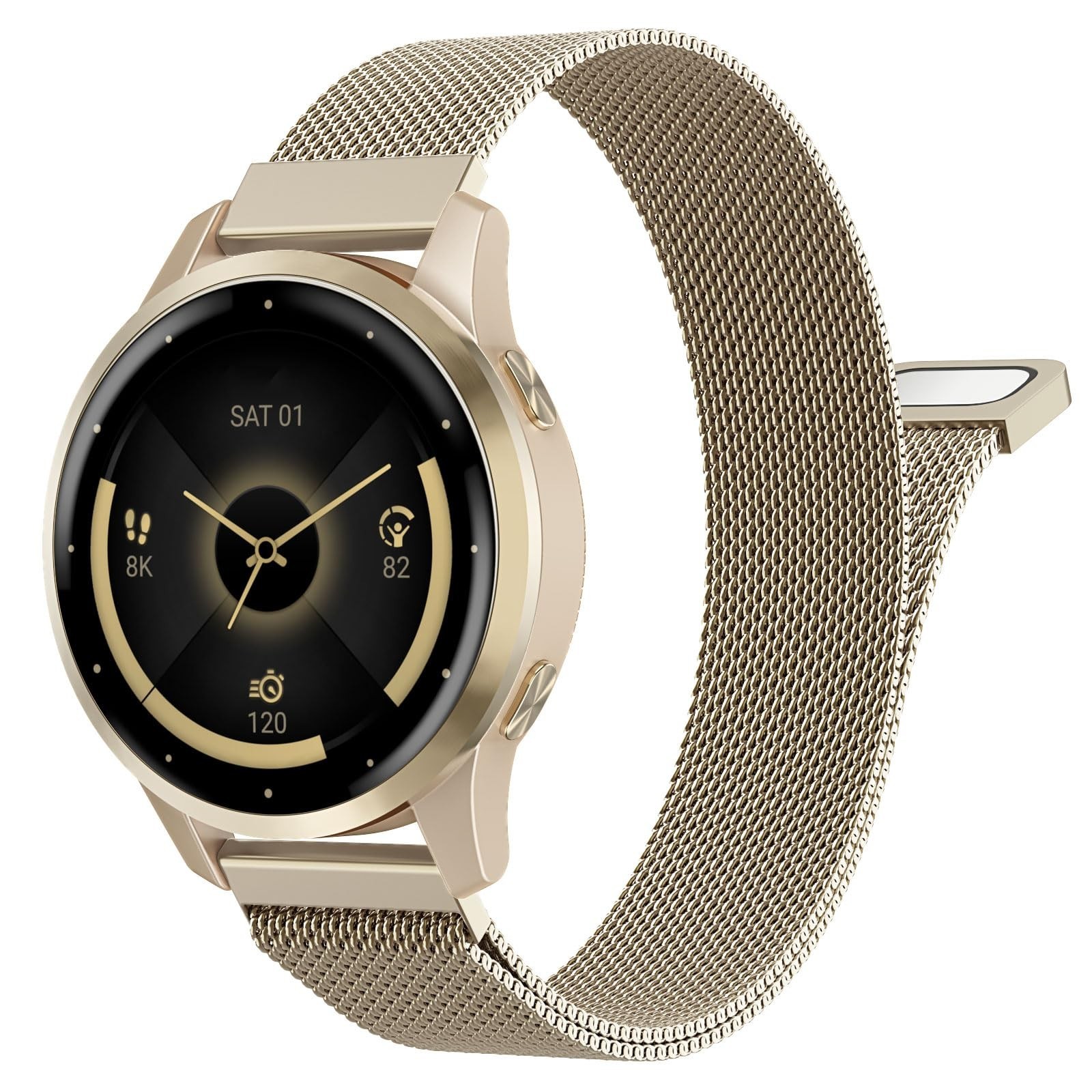 MoKo Milanese Mesh Band, 18/20/22mm Stainless Steel Quick Release Strap Compa…