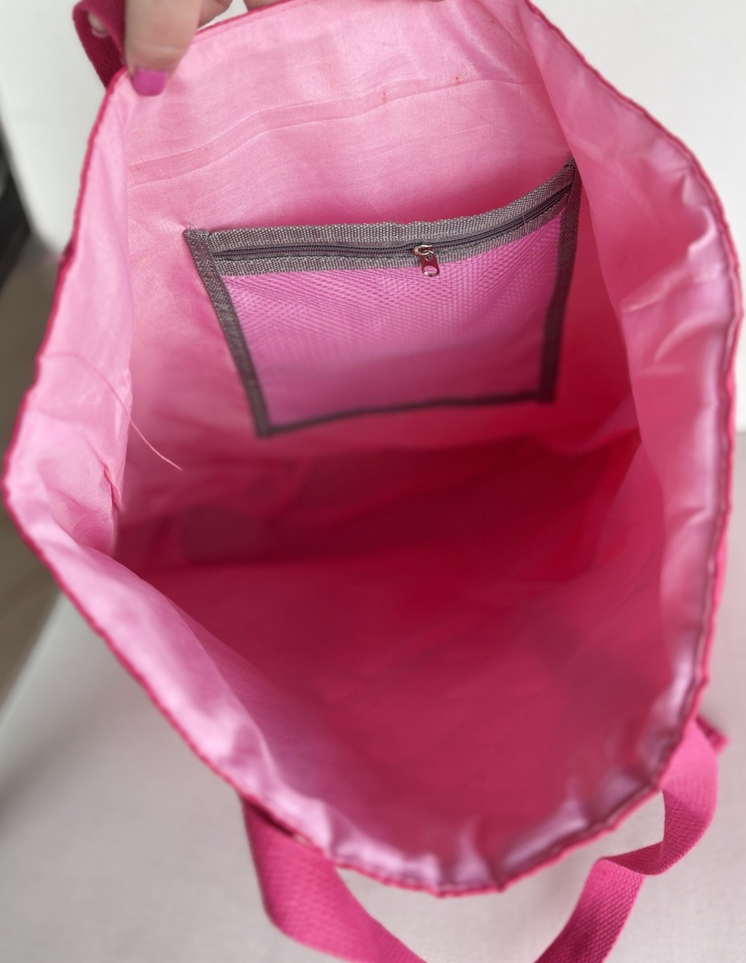 NWT Pink Quilted Fitness Tote Yoga Mat & Towel Carry Gym Travel Beach Bag