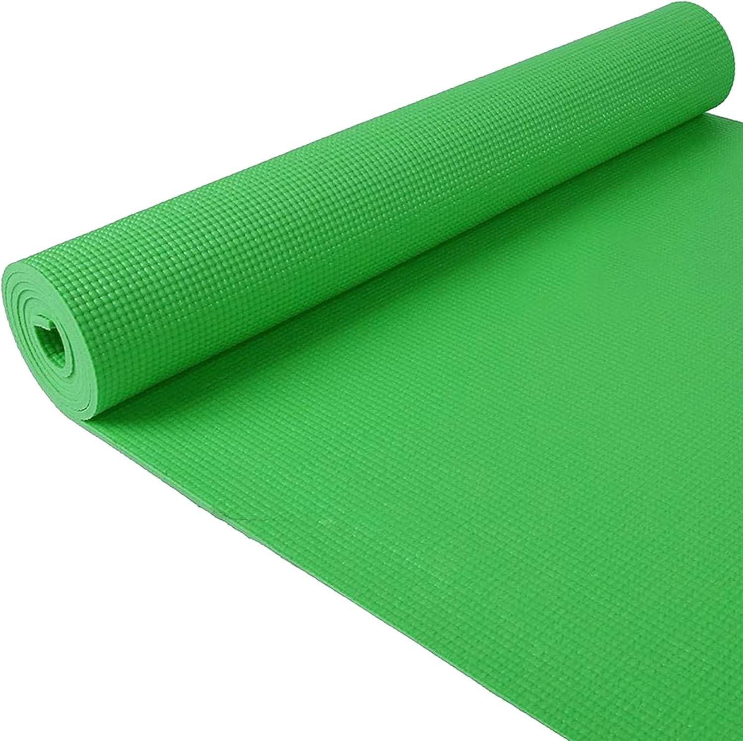 Lightweight High Density 1/4-Inch Yoga Mat with Carrying Strap – Multiple Colors