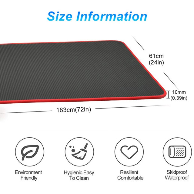 Universal Exercise Yoga Pilates Mat Gym Fitness anti slip yoga mat for unisex