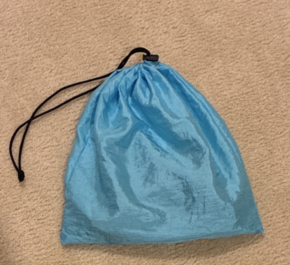 Blue Nylon Hanging Yoga Swing Set w/ Carry Bag & Instruction Manual