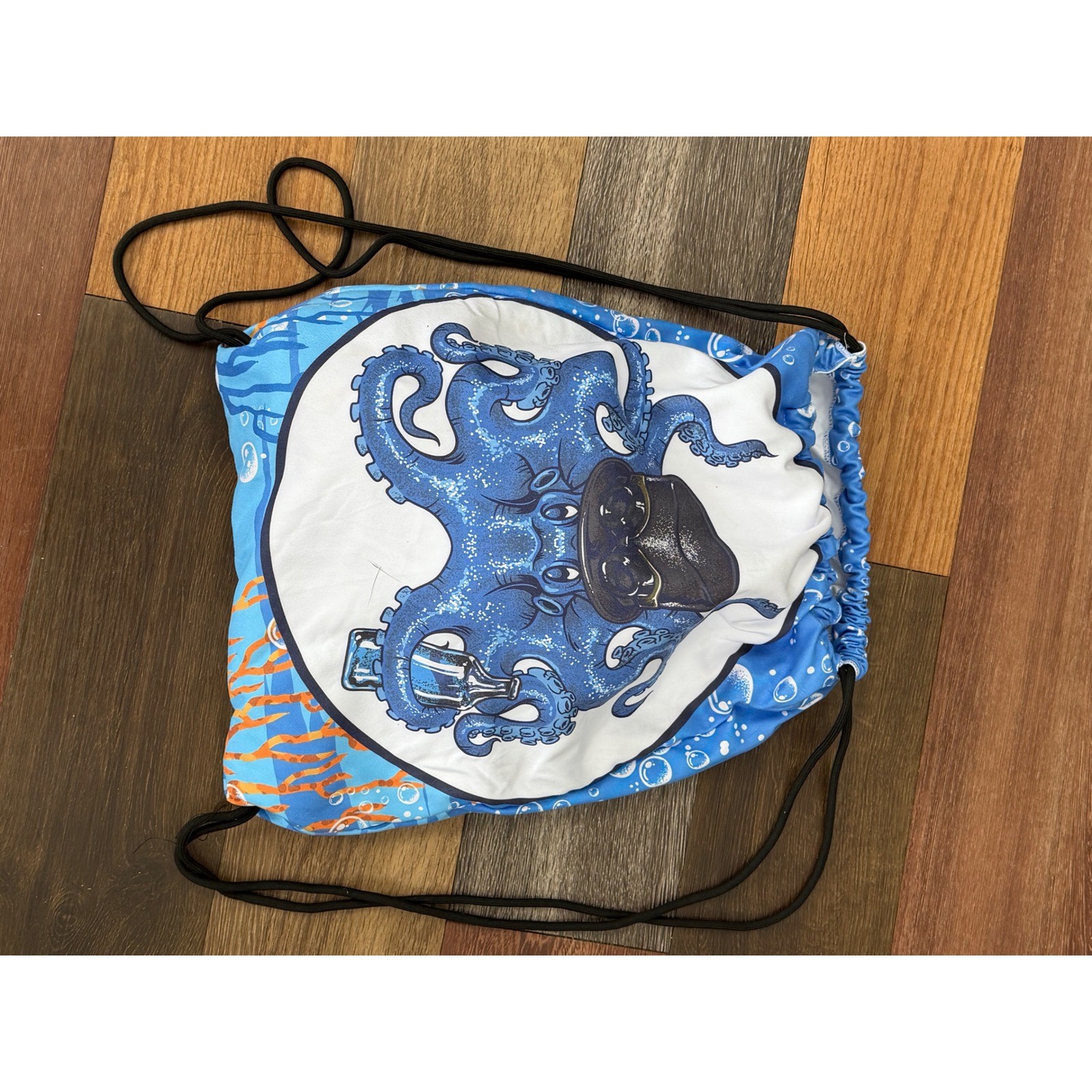 Trunkers Octopus Microfiber Beach Towel Backpack Quick Dry Sand Free Blue NEW
