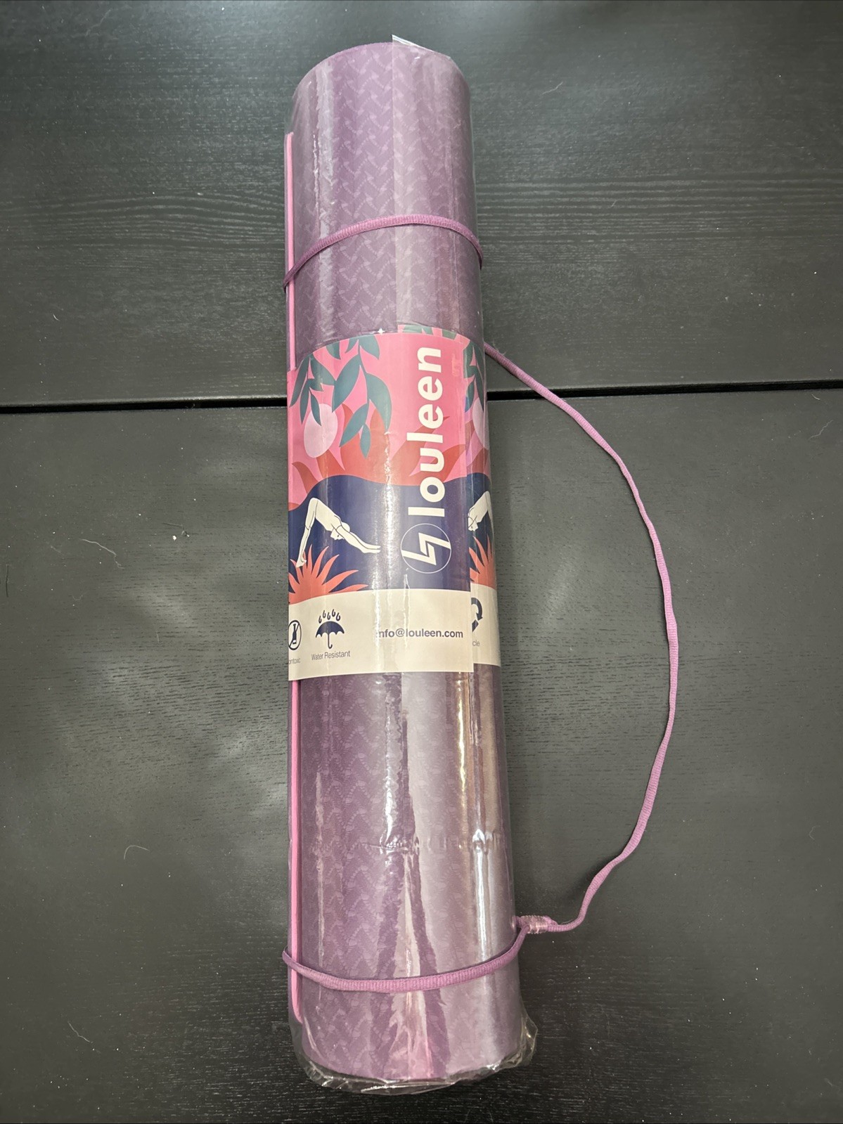 Louleen Yoga Mat Breathable Reversible Non-skid Texture Fitness Mat