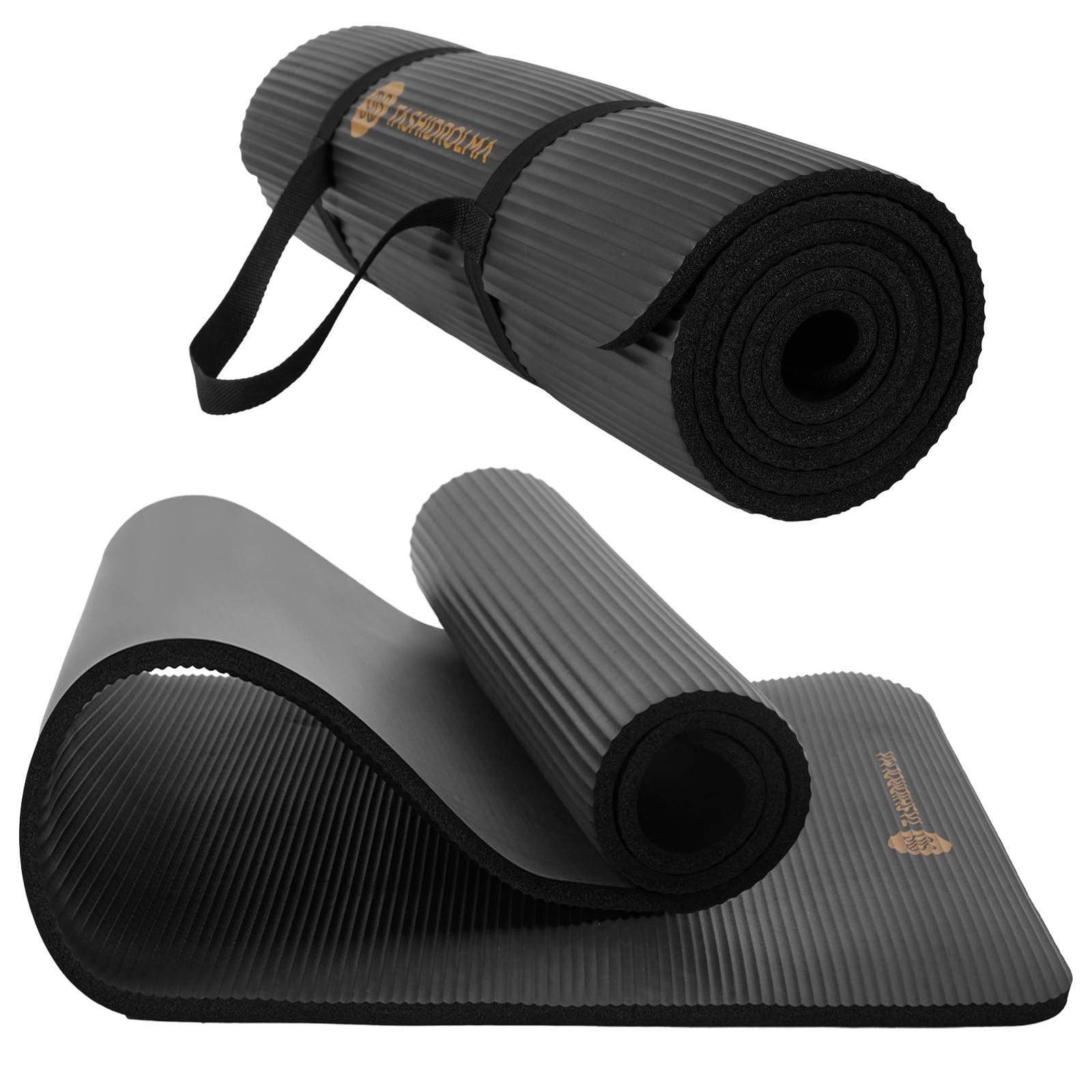 Yoga Mat Thicker, NBR Yoga Mat Non Slip With Carry Strap, For Gym Mat…