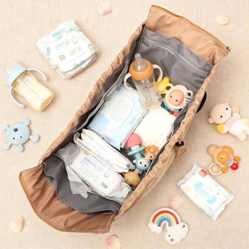Everyday Bag Tote for Women, Spacious Diaper Bag with 16 Pockets, Sky Blue