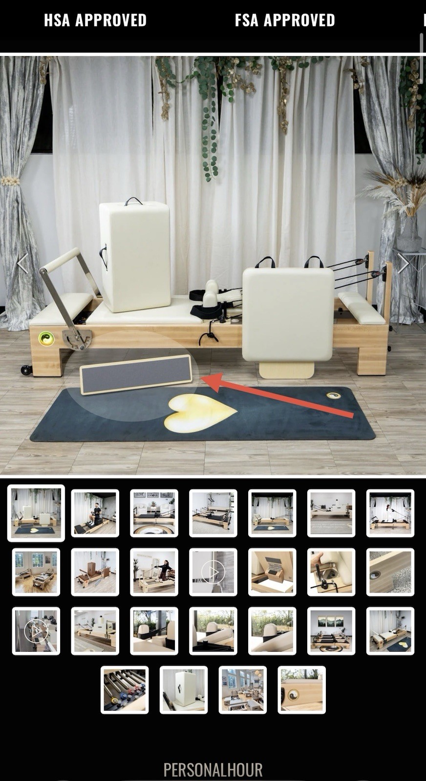 Pilates Stability Grip Platform PersonalHour Reformer Accessory Balance Board