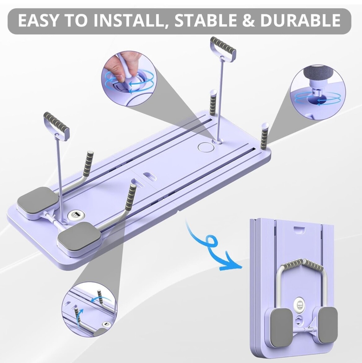 Foldable Pilates Reformer Workout Board – Home Core Trainer