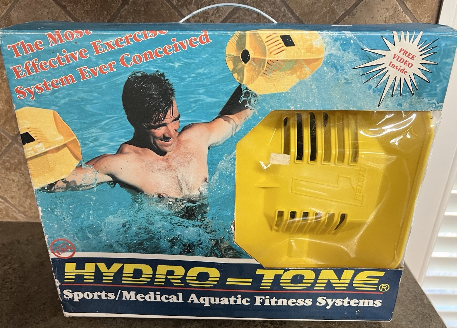 Pair Hydro Tone Aquatic Exercise Systems Water Resistance Dumbells System Box