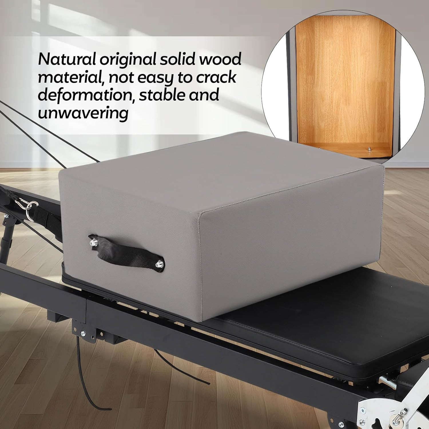 Portable Pilates Reformer Sitting Box, Non-Slip Pilates Sit Boxs for Home Workou