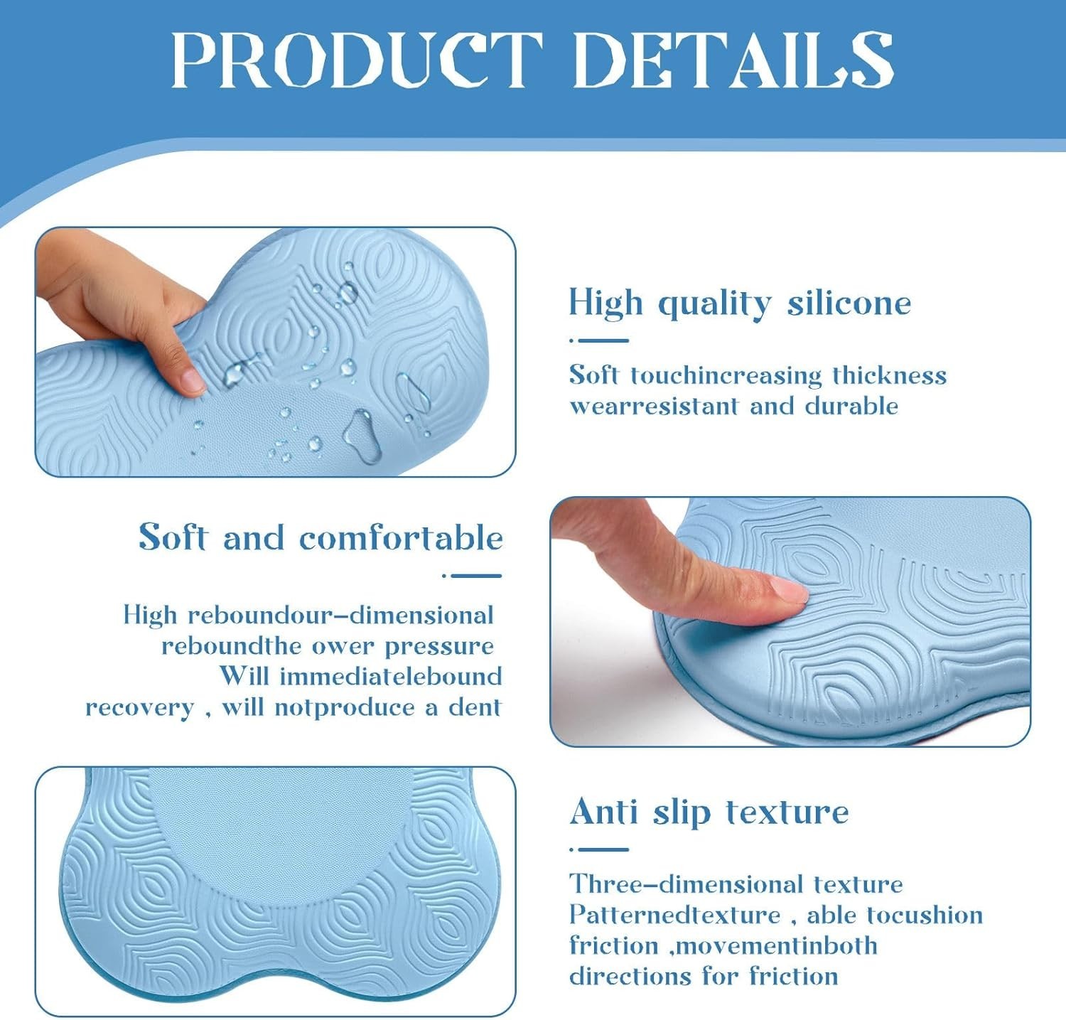 Multi-Purpose Fitness Foam Pads – Extra Thick Knee & Elbow Cushions for Comfort