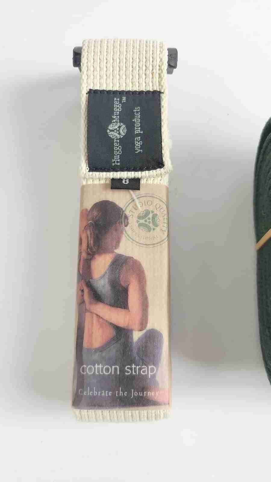 3x Lot – Green Black White Yoga Practice Straps – Cinch Buckle
