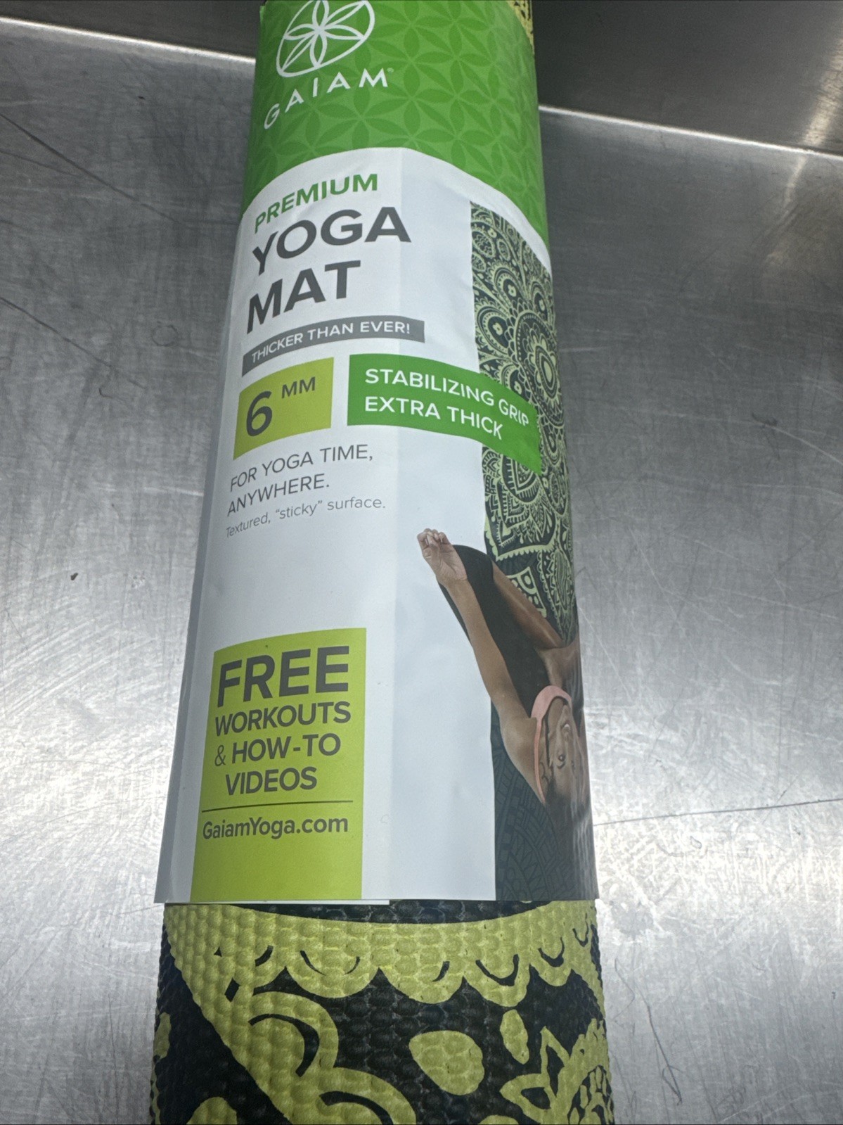 Yoga Mat Premium 6Mm Print Extra Thick Non Slip Exercise & Fitness Mat